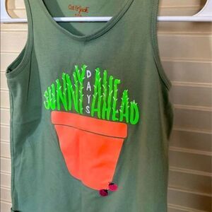 Cat and Jack Graphic tank top featuring a bright cactus